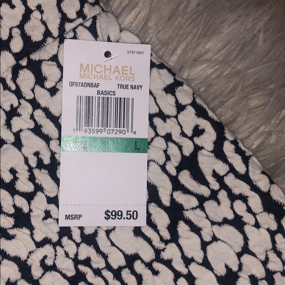 NWT Michael Kors True Navy Basics Midi Skirt - Picture 4 of 4